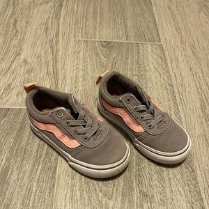 Pink and grey toddler vans